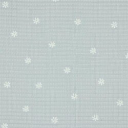 Waffle piqué daisy - light grey