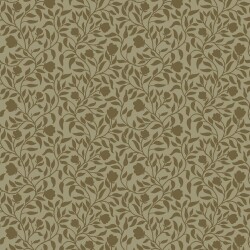 Baumwollsatin Stretch FLOWER Blätter - moosgrün