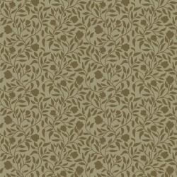 Baumwollsatin Stretch FLOWER Blätter - moosgrün