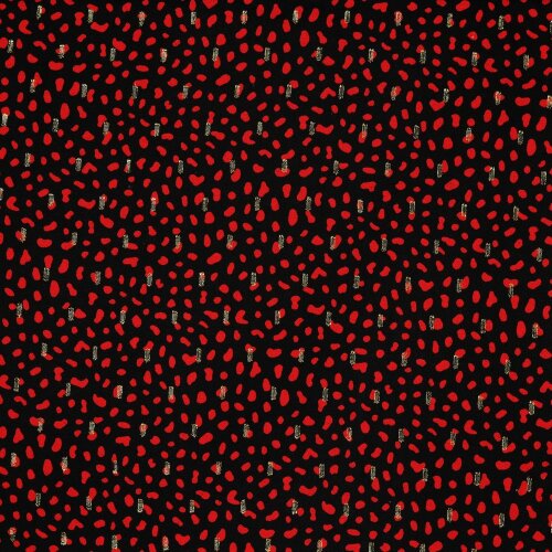 Viscosa-Lurex Dots - negro