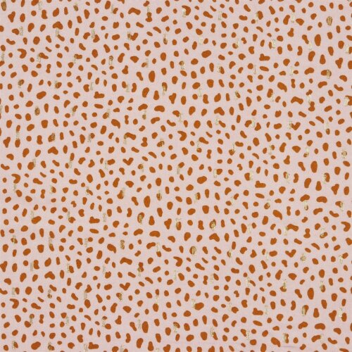 Points viscose-lurex - rose poudre