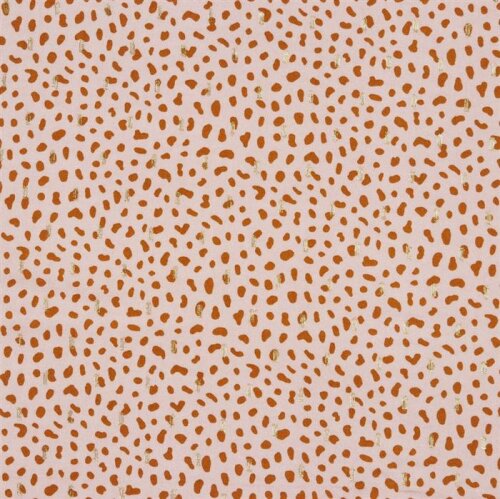 Viscose-lurex dots - powder pink