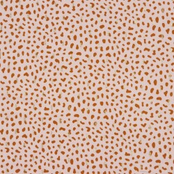 Viscose-lurex dots - powder pink