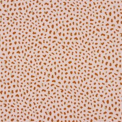 Viscose-lurex dots - powder pink