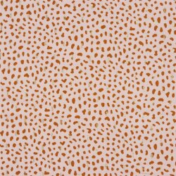 Viscose-lurex dots - powder pink