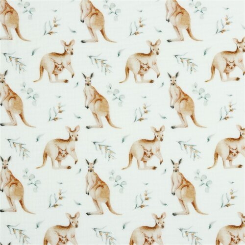 Muslin Digital KANGAROO - white