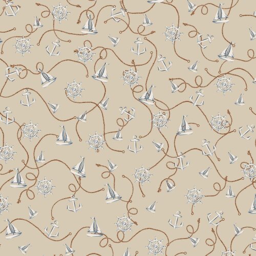 Viscose SAILBOAT - sand
