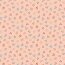 Cotton poplin organic small flowers - light salmon