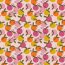 Cotton poplin organic PEACHY fruits - light pink