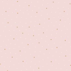 Popeline di cotone organico cielo stellato - rosa chiaro