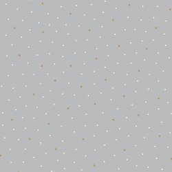 Popelín de algodón orgánico cielo estrellado - gris claro