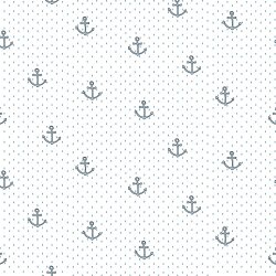 Popelín de algodón Anchor - blanco