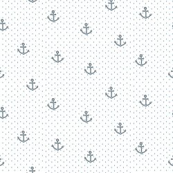 Popelín de algodón Anchor - blanco