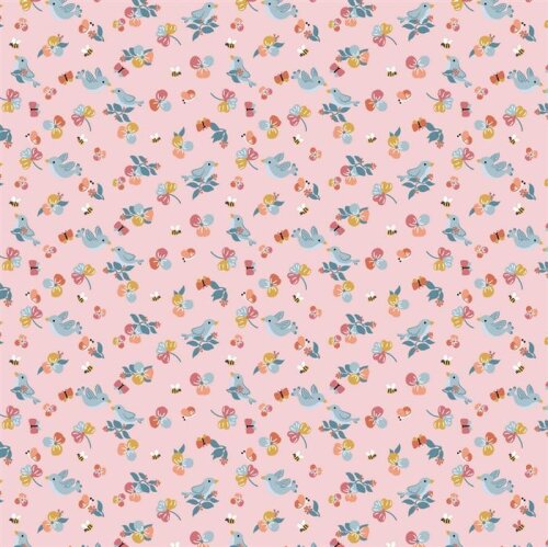 Cotton poplin birds