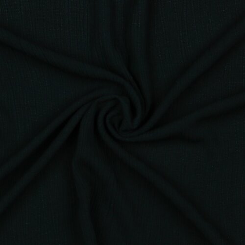 Viscose linen crashed - black