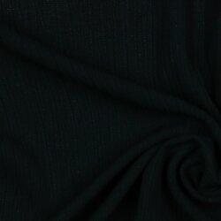 Viscose linen crashed - black