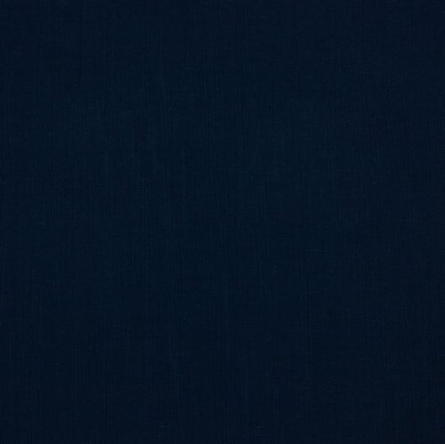 Viscose linen crashed - dark blue