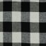 Viskose-Leinen YARN DYED CHECK - schwarz