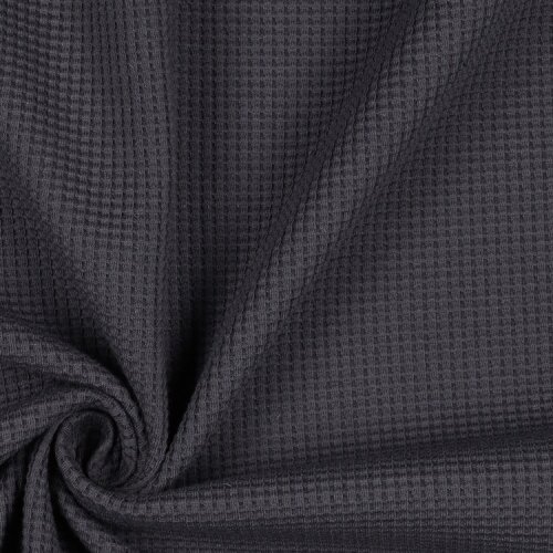 Waffeljersey Organic - anthrazit