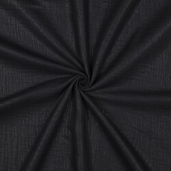Muslin fine glitter dots - black
