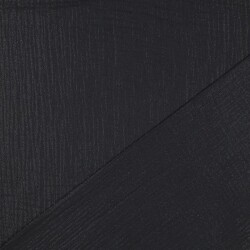 Muslin fine glitter dots - black