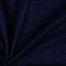 Mousseline fijne glitter stippen - donkerblauw