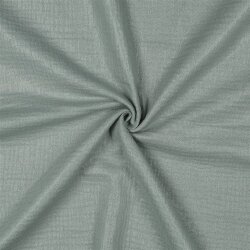 Musselin feine Glitzerpunkte - nilblau