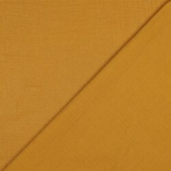 Muselina fina purpurina puntos - ocre