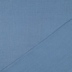 Muslin fine glitter dots - indigo blue
