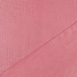 Muslin fine glitter dots - mallow