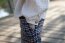 Muslin fine glitter dots - sand