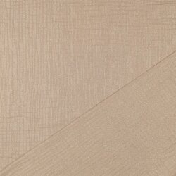 Muslin fine glitter dots - beige