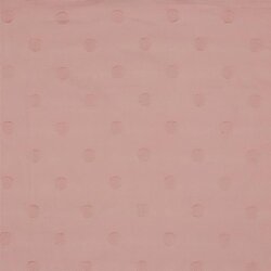 Cotone jacqard dots - rosa scuro