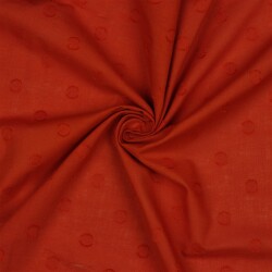 Punti jacqard in cotone - rosso pietra