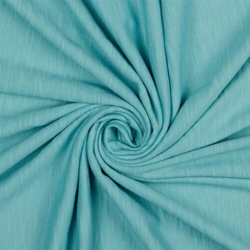 Baumwolljersey_Modal Slub - cyanblau