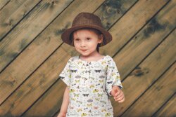 Muslin Digital Butterflies - soft yellow