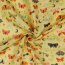 Muslin Digital Butterflies - soft yellow