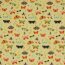 Muslin Digital Butterflies - soft yellow