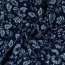 Musselin Blumen - dunkelblau