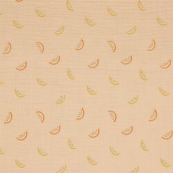 Muslin Organic Melon Pieces - light salmon