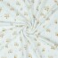 Nickistoff kleine Blumen - weiss