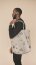 Canvas digital maritime floral tendrils - off-white