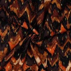 Viscose-Lurex Digital GRAPHIC - dark brown