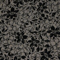 Viscose-Lurex Flowers - taupe