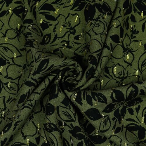 Flores de lúrex viscosa - verde pepino