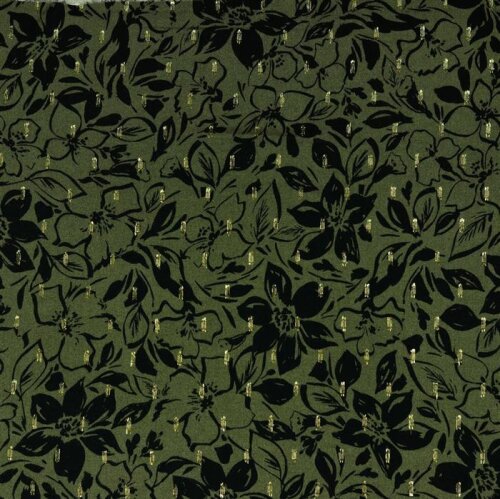 Fleurs de viscose lurex - vert concombre