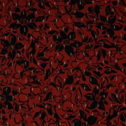 Viscose-lurex flowers - terracotta