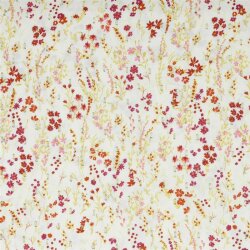 Viscose-Lurex DITSY Bloemen - Oud Wit