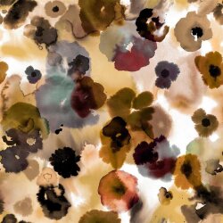 Viscose jersey Digital WATERCOLOUR - camel