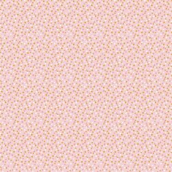 Popeline de coton à pois - rose clair